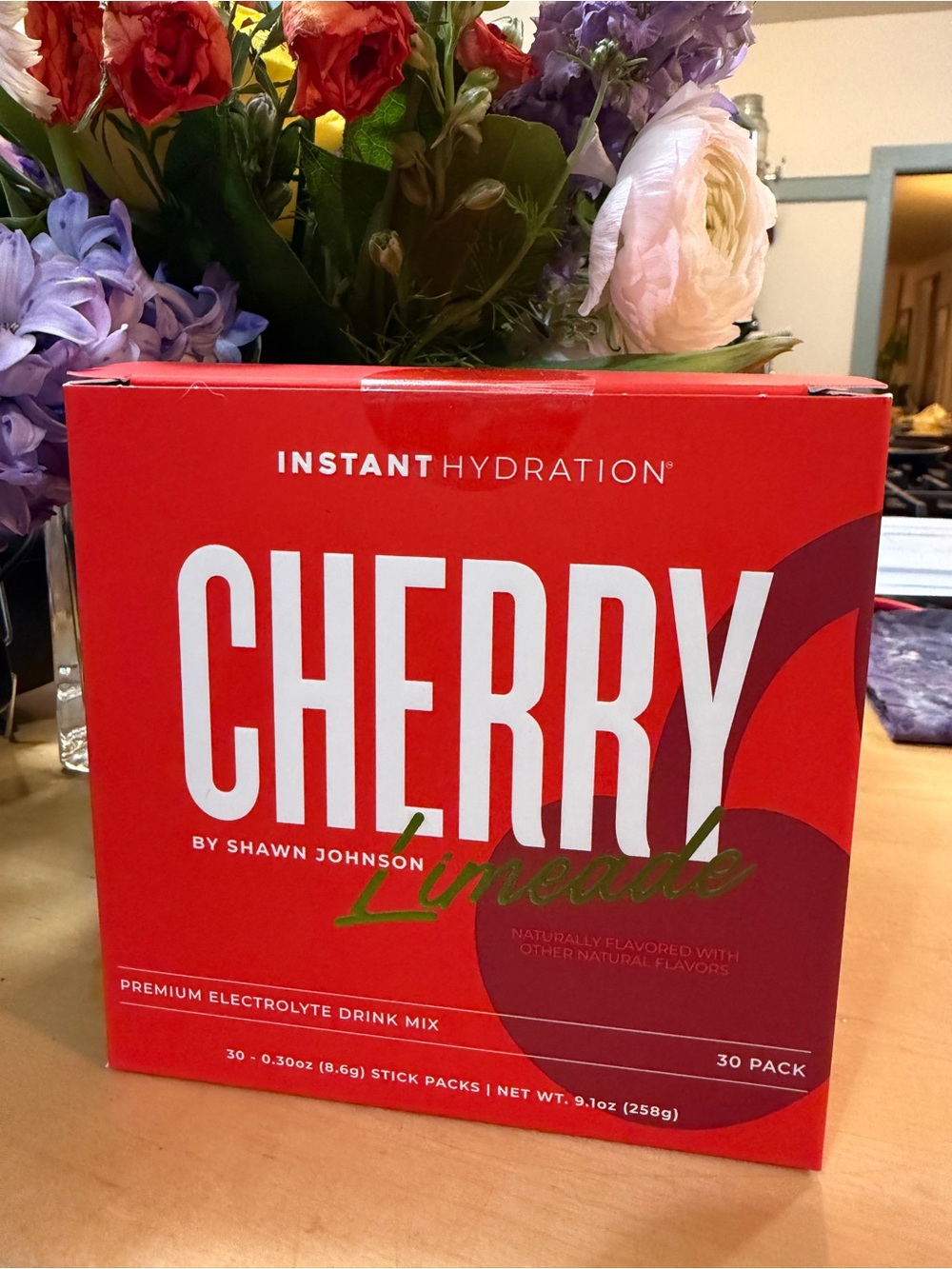 Instant Hydration CHERRY Limeade Electrolyte Drink Mix - Red